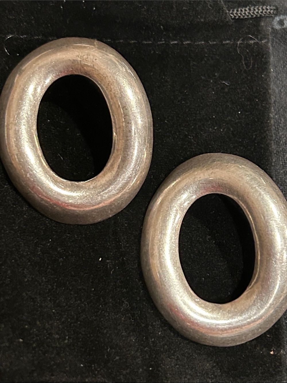 Silver earrings